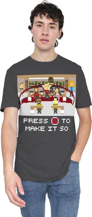 Actual product image Unisex Adult Make It So Pixel T-Shirt (M)
