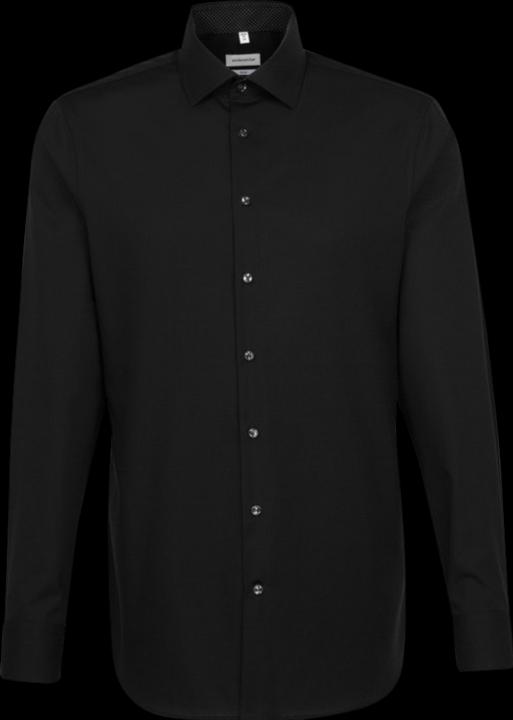 Produktbild Seidensticker Hemd Slim Fit Business Kent Patch 12 black (L)