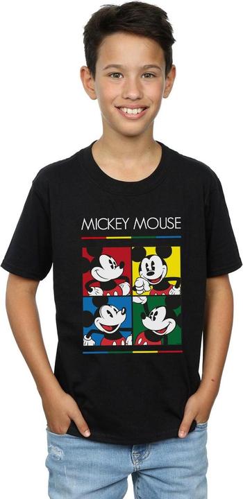 Actual product image Disney Boys Mickey Mouse Square Colour T-Shirt (152, 158)