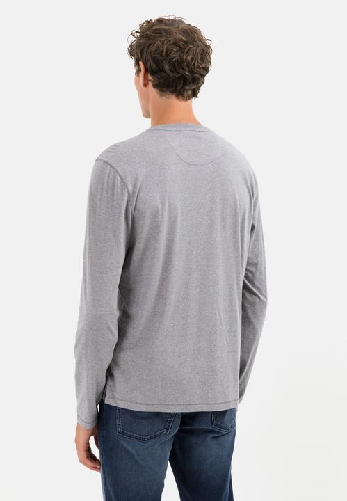 Actual product image Camel Active Long sleeve henley shirt in sustainable cotton mix (L)