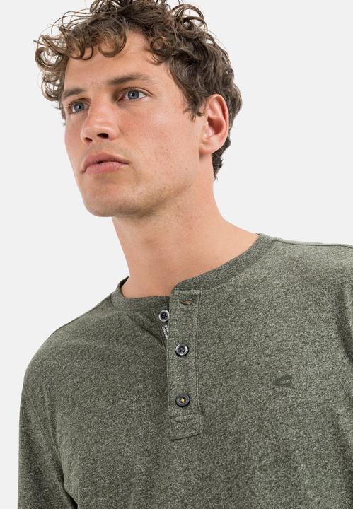 Actual product image Camel Active Long sleeve henley shirt in sustainable cotton mix (S)
