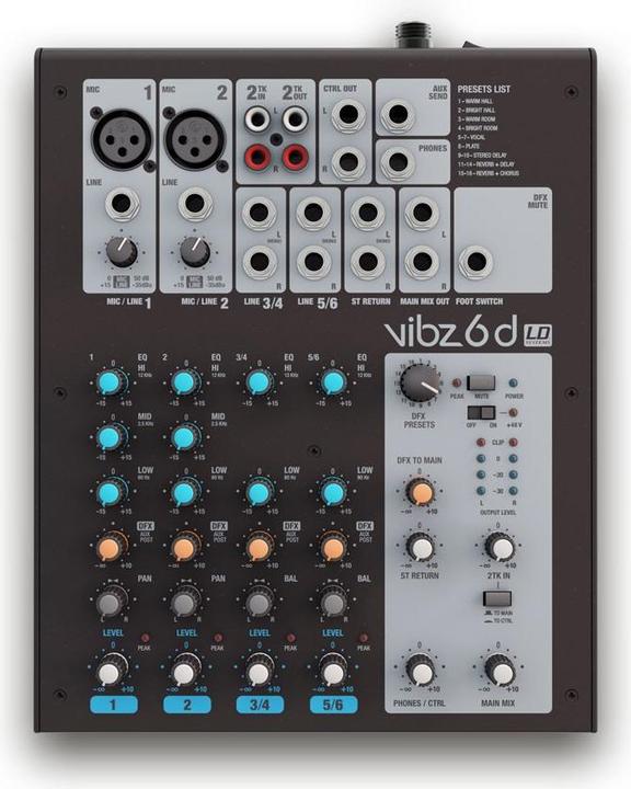 Produktbild LD Systems VIBZ 6 D 6-Kanal Mischpult