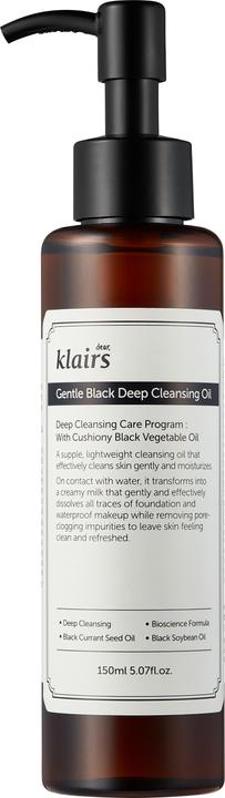 Klairs Gentle Black (Oils, Make-up remover, 150 ml)