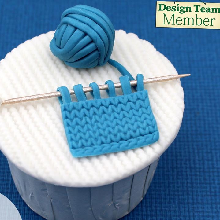Actual product image Katy Sue Designs Knitting pattern silicone mold