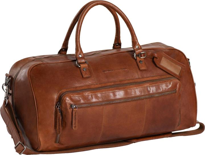 Produktbild The Vegan Cow Chesterfield Brand Leren Weekendtas Cognac Mainz (40 l)