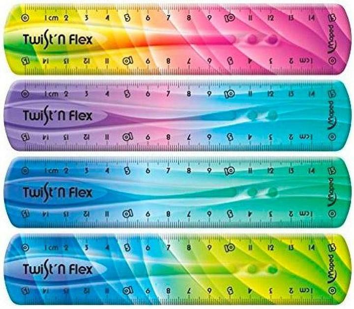 Image du produit Maped Set de règles Twist'n Flex Coloré 15 cm Flexible 20 pièces (150 mm)