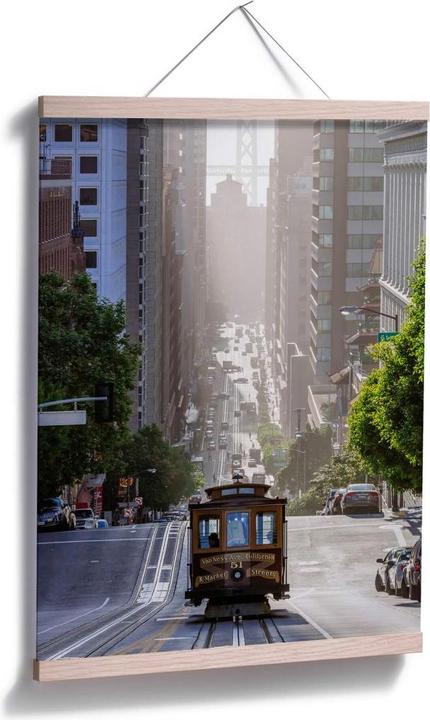 Produktbild Trenddeko Cable Car in San Francisco (100 x 120 cm)