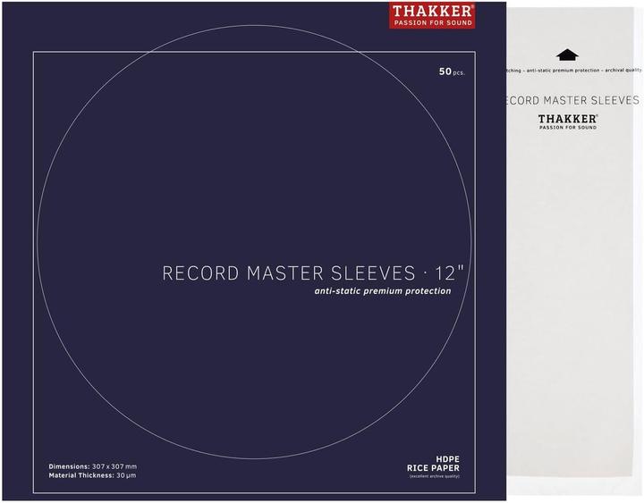 Actual product image Thakker Record Master Sleeves (Plates)