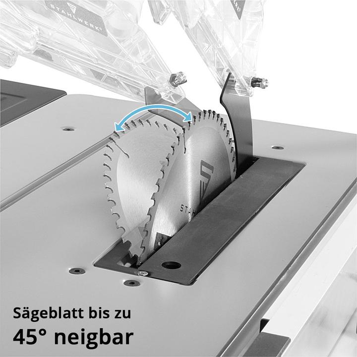 Immagine prodotto Stahlwerk Sega circolare da banco TKS-1800 ST con 1.800 watt e 5.000 giri/min.