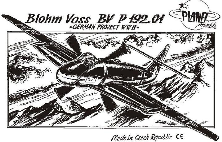 Immagine prodotto Planet Models Blohm Voss BV P 192.01, progetti della Seconda Guerra Mondiale.