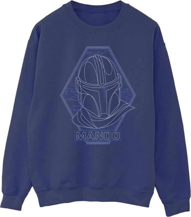 Image du produit Star Wars - Sweat THE MANDALORIAN OUTLINE HELM DIAMOND - Homme (L)