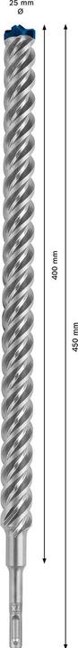 Actual product image Bosch Professional Zubehör EXPERT SDS plus-7X hammer drill bit, 25 x 400 x 450 mm (25.0 millimetres)