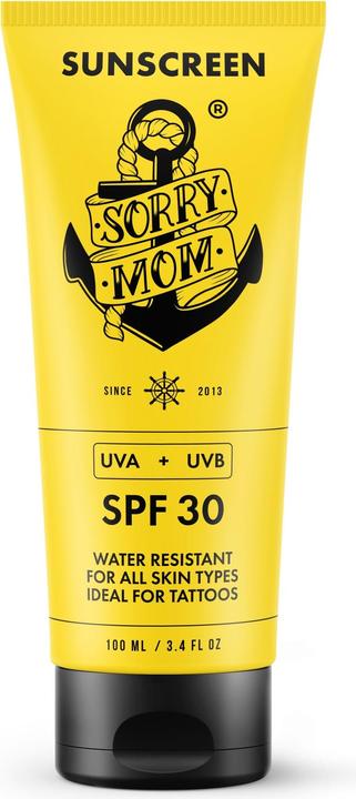 Actual product image Sorrymom Sorry Mom - Tattoo Sunscreen 100 ml (Suntan cream, SPF 30, 100 ml)