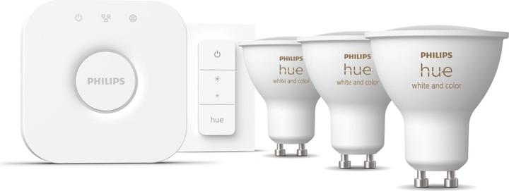 Actual product image Philips Hue White & Colour Ambiance Starter Set (GU10, 4.20 W, 400 lm, 3 x, E)
