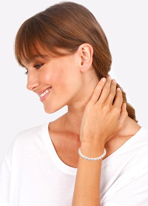 Image du produit Elli Perle, bracelet de perles (20 cm, Acier inoxydable, Perles de coquillages, Pas de perle, Argent sterling 925)