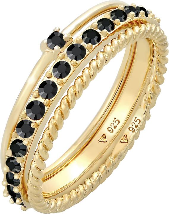 Produktbild Elli Ring Set, Solitär-Ring, Twisted (52, 925 Silber)