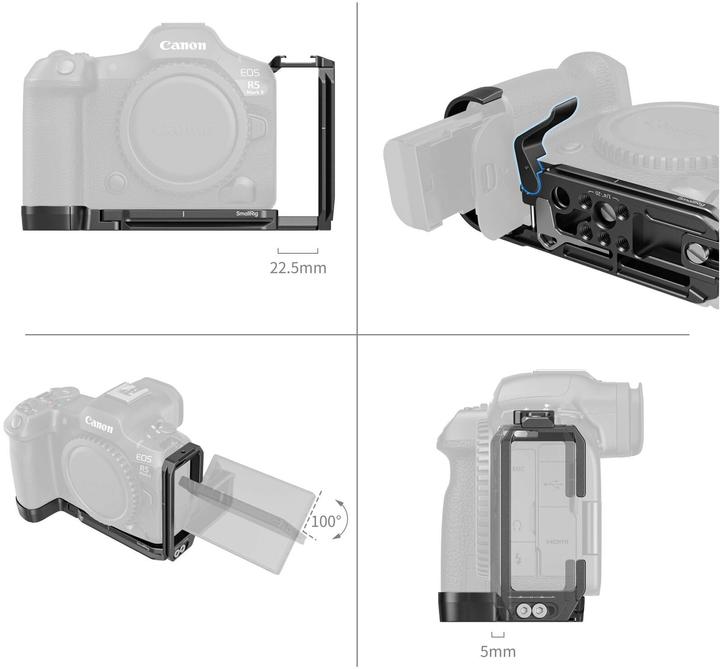 Produktbild SmallRig L-Winkel Montageplatte für Canon EOS R5 Mark II