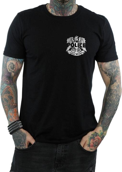 Immagine prodotto The Police Illegal Records Eagle Chest Maglietta Uomo (XL)