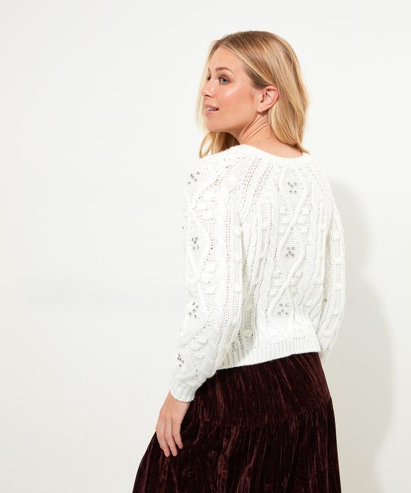 Produktbild Joe Browns Diamanté Embellished Cable Knit Cardigan (44)