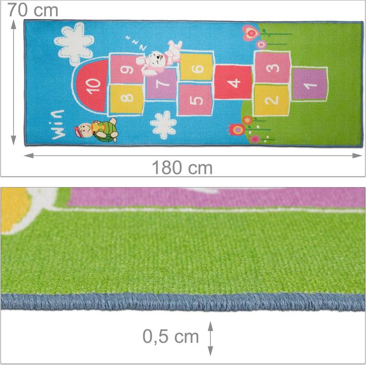 Image du produit Relaxdays Tapis marelle (70 x 180 cm)