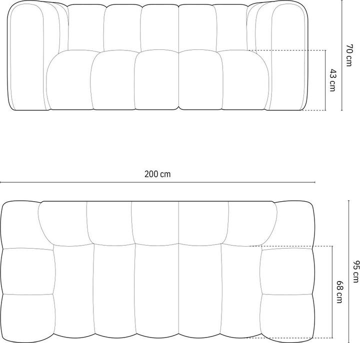Actual product image Micadoni Lupine (2 person sofa, 3-seater, 4-seater)