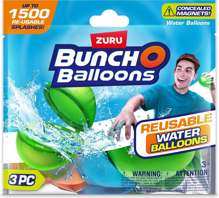 Produktbild Zuru Bunch O Balloons Wiederverwendbare Wasserballons 3er Pack ass.