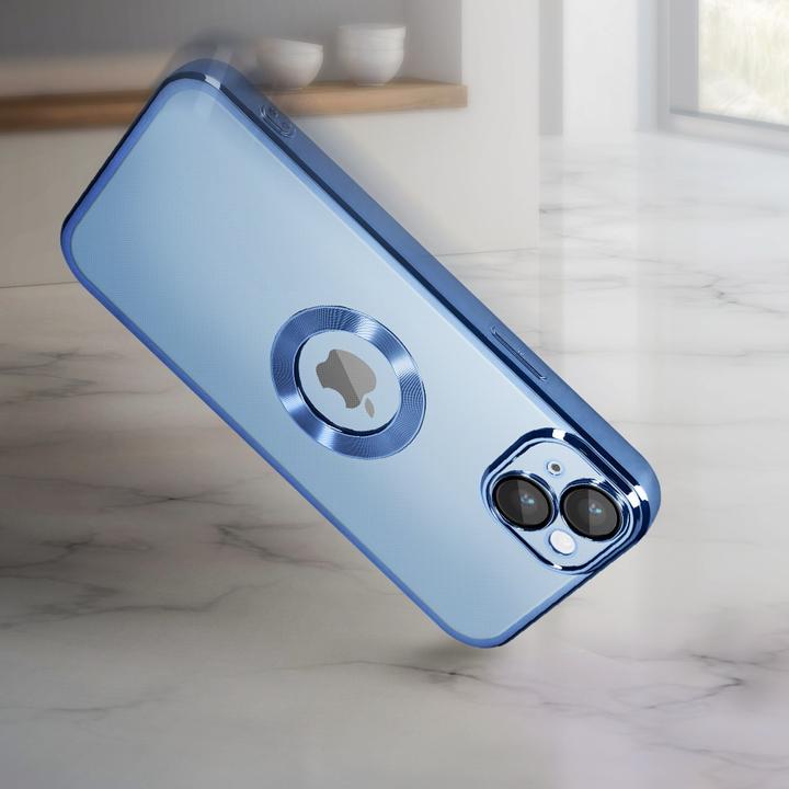 Actual product image Avizar Chrome Style Series Transparent Silicone Sleeve (Apple iPhone 14 Plus)