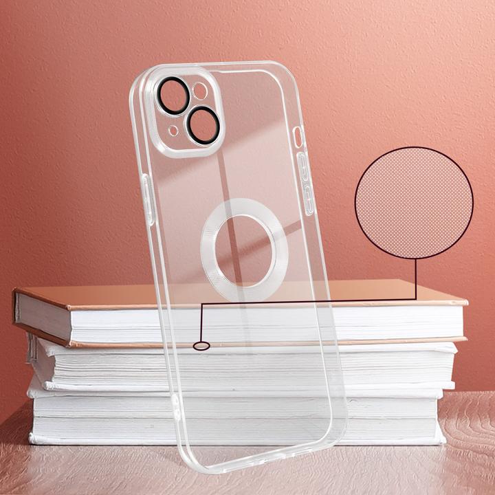 Actual product image Avizar Chrome Style Series Transparent Silicone Sleeve (Apple iPhone 14 Plus)