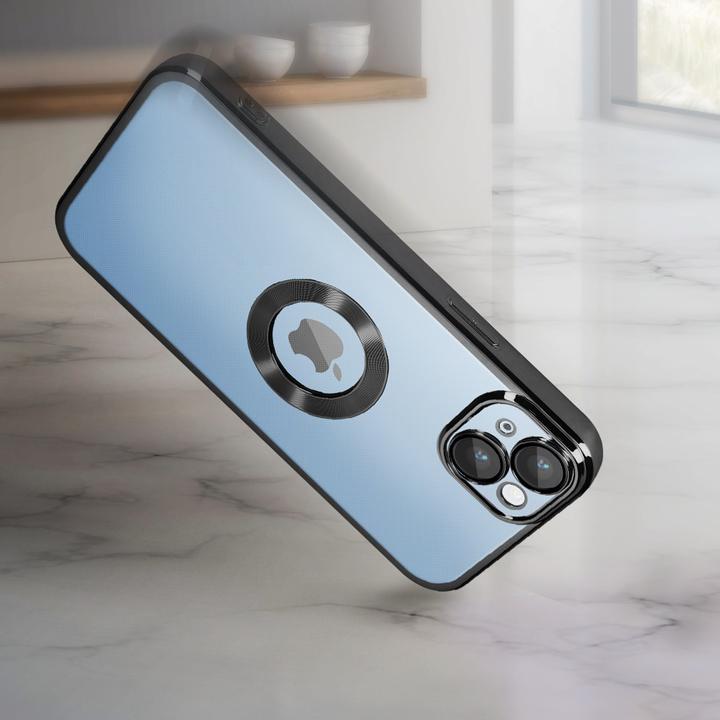 Actual product image Avizar Chrome Style Series Transparent Silicone Sleeve (Apple iPhone 14 Plus)