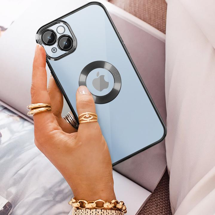 Actual product image Avizar Chrome Style Series Transparent Silicone Sleeve (Apple iPhone 14 Plus)