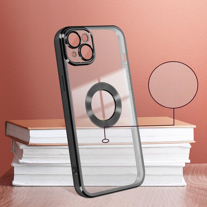 Actual product image Avizar Chrome Style Series Transparent Silicone Sleeve (Apple iPhone 14 Plus)