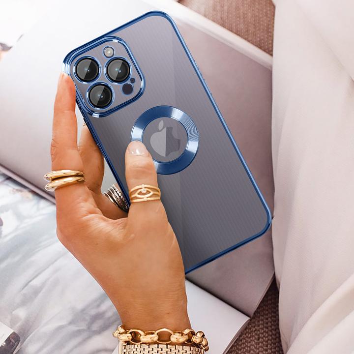 Actual product image Avizar Chrome Style Series Transparent Silicone Sleeve (Apple iPhone 14 Pro)