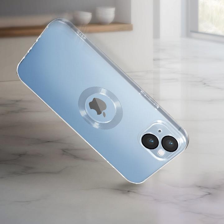 Actual product image Avizar Chrome Style Series Transparent Silicone Sleeve (Apple iPhone 14 Plus)