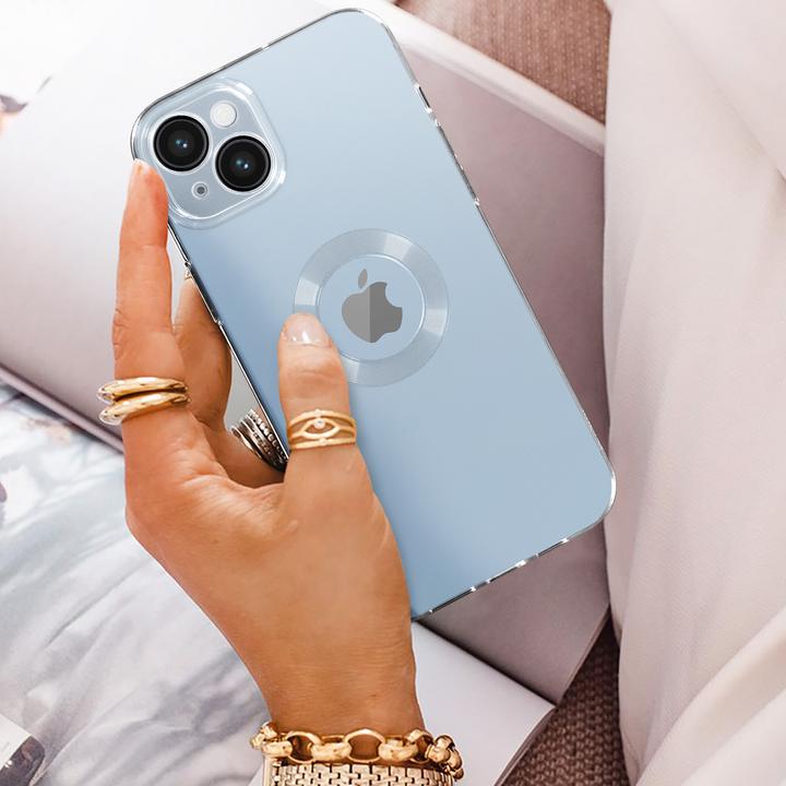 Actual product image Avizar Chrome Style Series Transparent Silicone Sleeve (Apple iPhone 14 Plus)