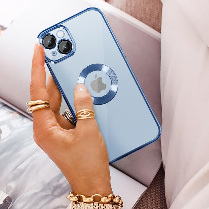 Actual product image Avizar Chrome Style Series Transparent Silicone Sleeve (Apple iPhone 14 Plus)