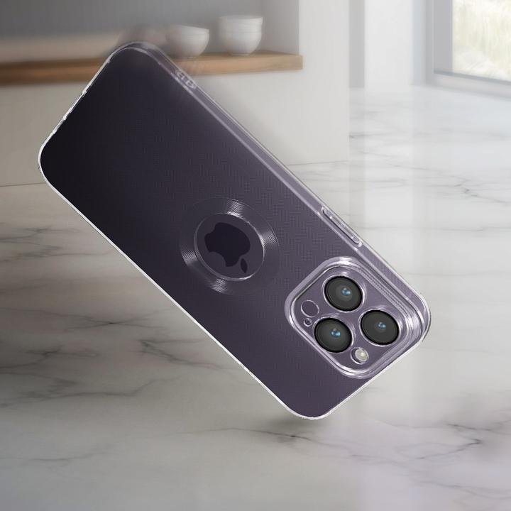 Actual product image Avizar Chrome Style Series Transparent Silicone Sleeve (Apple iPhone 14 Pro)
