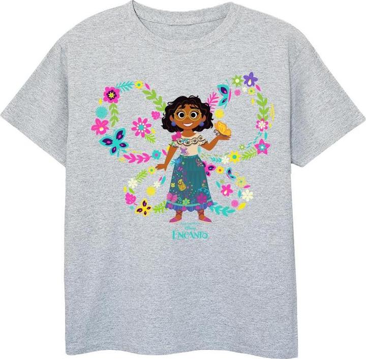 Actual product image Disney Girls Encanto Mirabel Butterfly Cotton T-Shirt (140, 146)