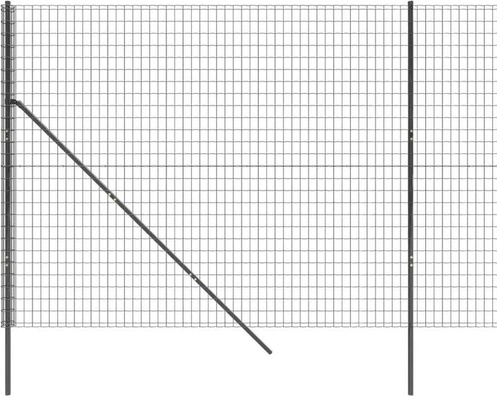 Actual product image VidaXL Maschendrahtzaun Anthrazit 2,2x25 m Verzinkter Stahl