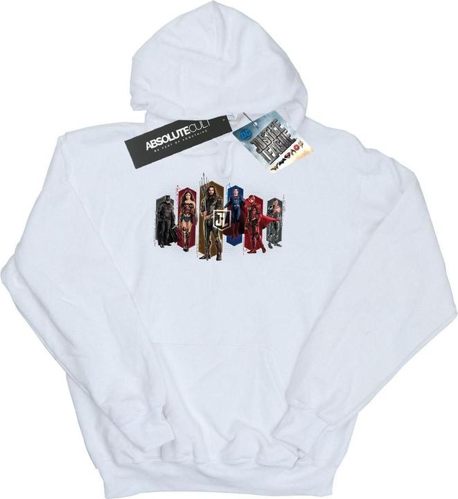 Immagine prodotto Justice League Movie Team Hexagons Felpa con Cappuccio Uomo (XXL)