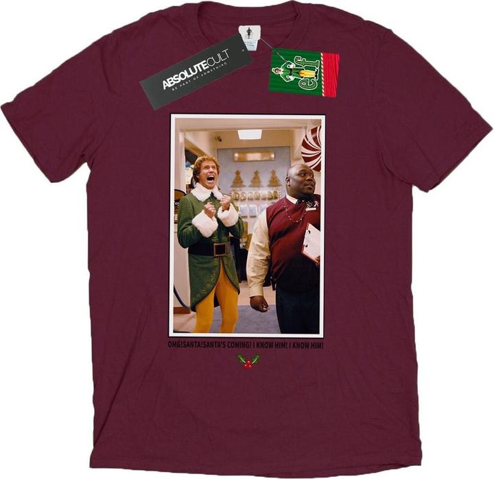 Actual product image Elf Mens OMG Santa Photo T-Shirt (XXL)