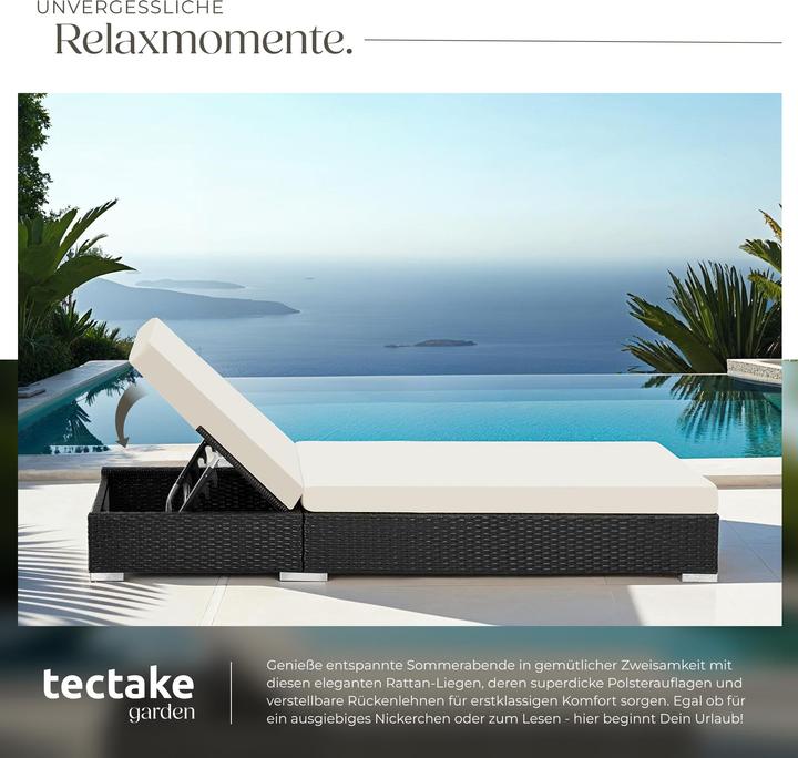 Immagine prodotto tectake 2 sedie a sdraio (184 cm)