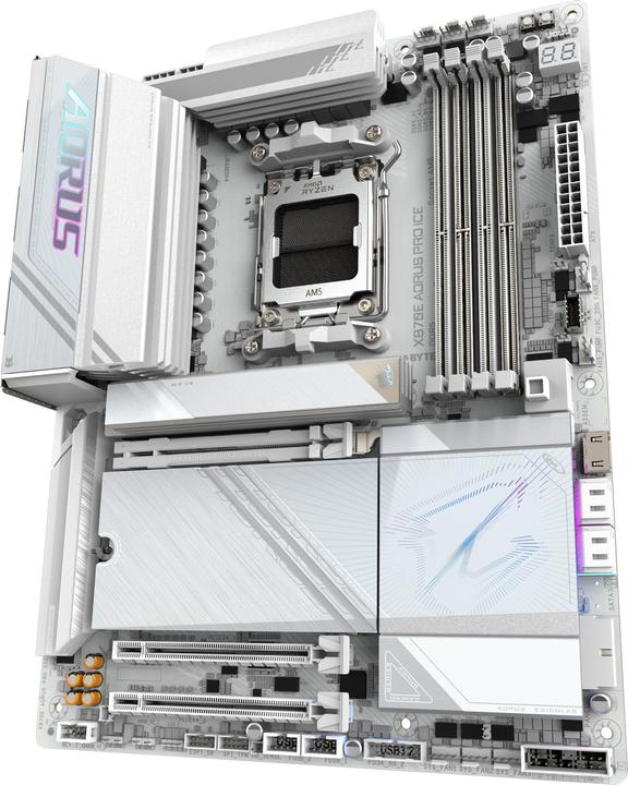 Produktbild Gigabyte X870E AORUS PRO ICE (AM5, AMD X870E, ATX)