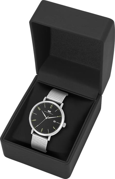 Produktbild Quarzuhr Arakon II Edelstahl Silber - 34086 (Analoguhr, 42 mm)