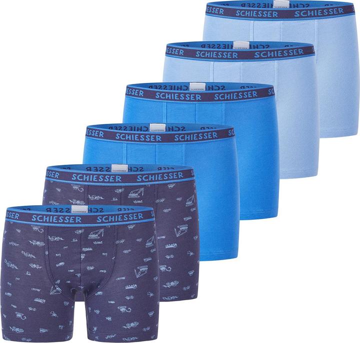 Blau gemustert