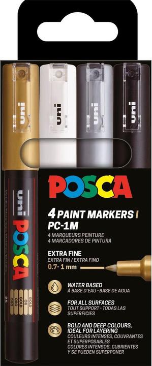 Immagine prodotto Posca Marker UNI PC-1MC 4er Set SWSG (1 mm, 4 x)