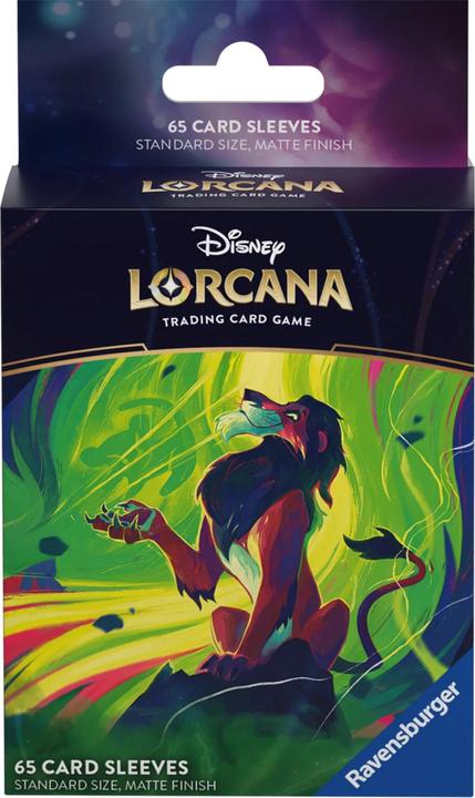 Actual product image Disney Lorcana TCG card sleeves Scar (65)