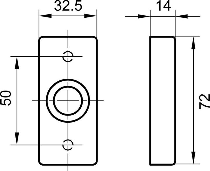 Produktbild Glutz Drückerrosetten 6144 C (Türrosette)