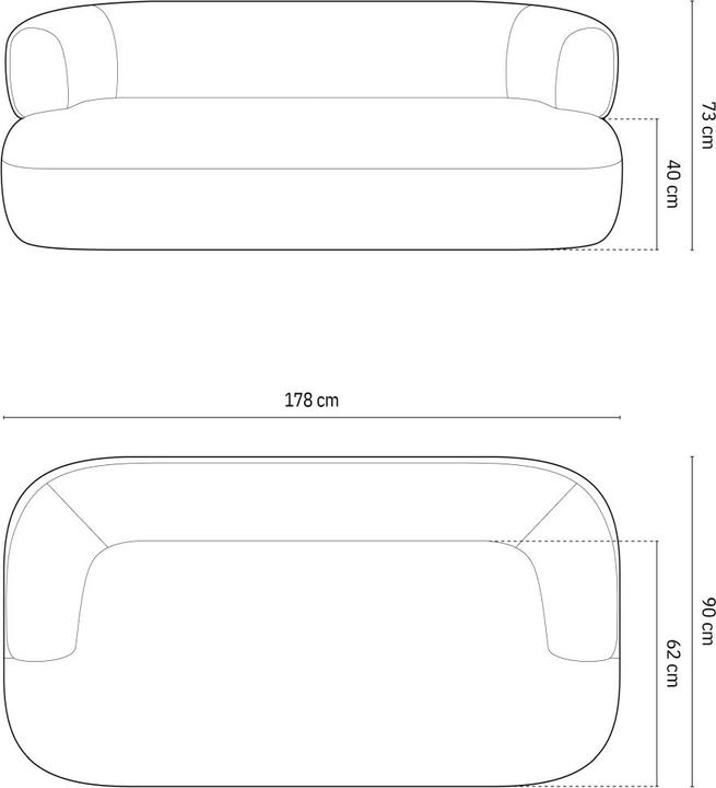 Actual product image Micadoni Jenny (2 person sofa, 3-seater, 4-seater)