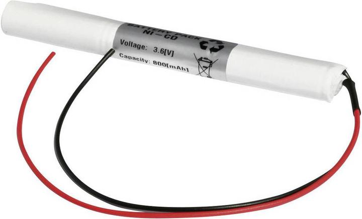 Actual product image Emmerich Escape route emergency light battery 800 mAh with cables