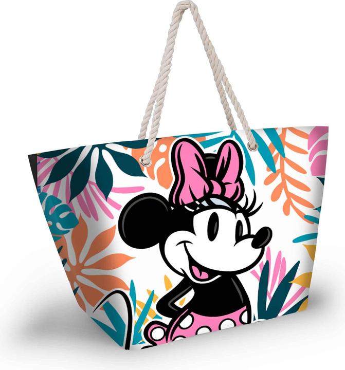 Karactermania Minnie Maus Island-Soleil Strandtasche, Mehrfarbig, 52 x 37 cm